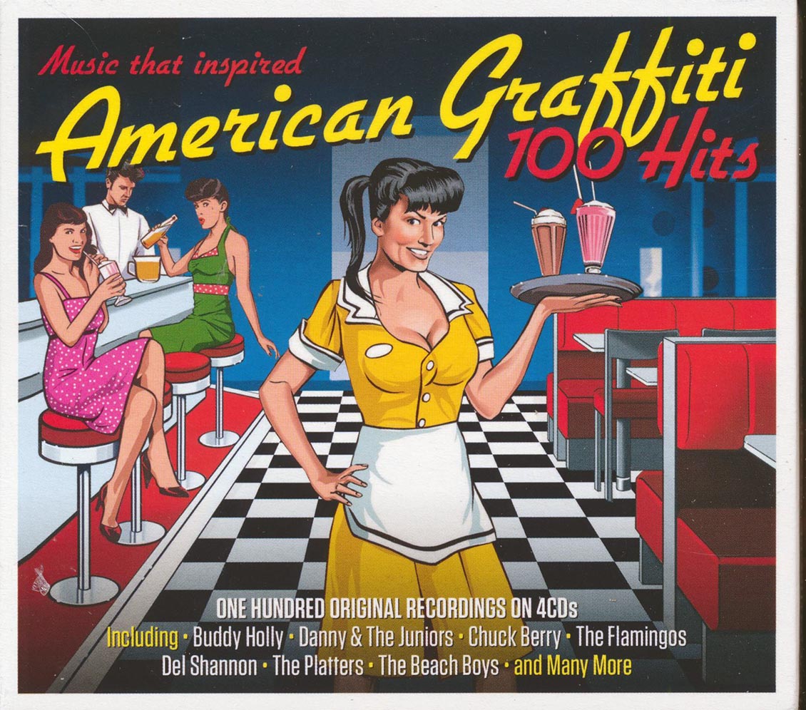 Buddy Holly, Chuck Berry, The Flamingoes, Del Shannon, The Beach Boys, Etc. - American Graffiti: 100 Hits [New CD]