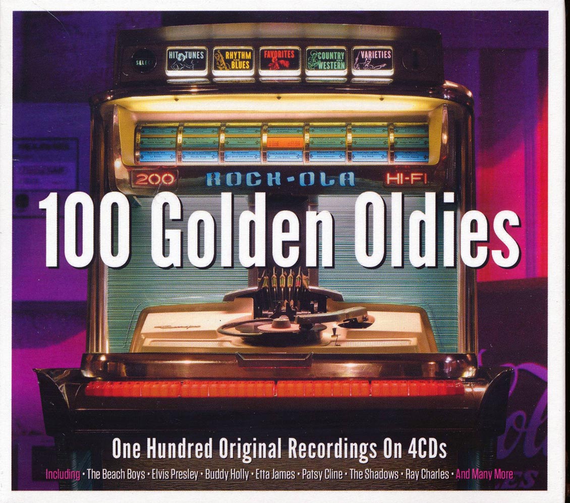 The Beach Boys, Elvis Presley, Etta James, Buddy Holly, The Shadows, Julie London, Etc. - 100 Golden Hits (100 tracks) (4xCD) (deluxe 4-fold digipak) [New CD]