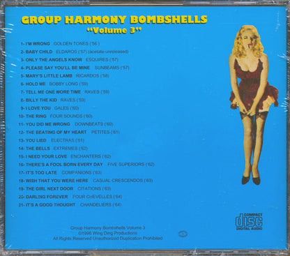 Golden Tones, The Raves, Ricardos, Etc. - Group Harmony Bombshells Volume 3 [New CD]