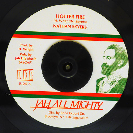 Nathan Skyers - Hotter Fire  /  Hotter Dub (rhythm: "Nathan Skyers - Hotter Fire") [New Vinyl Record 7" Single]