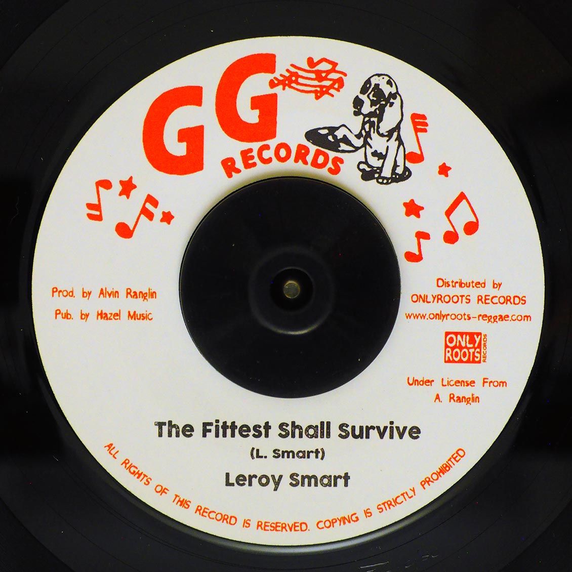 Leroy Smart - The Fittest Shall Survive  /  GG All Stars - Dub Part Two [New Vinyl Record 7" Single]