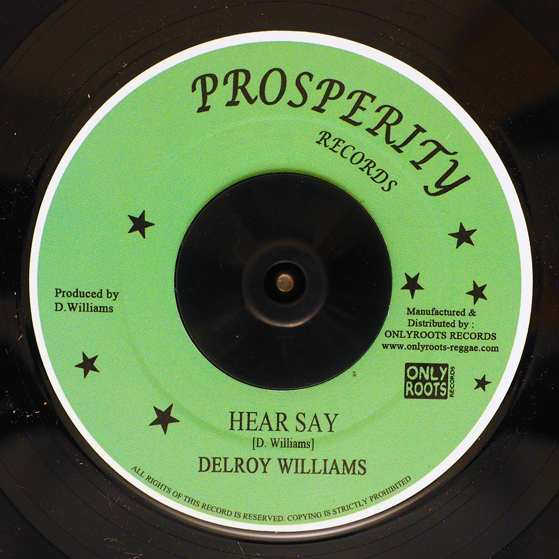 Delroy Williams - Hear Say  /  The Revolutionaries - Hear Say Dub [New Vinyl Record 7" Single]