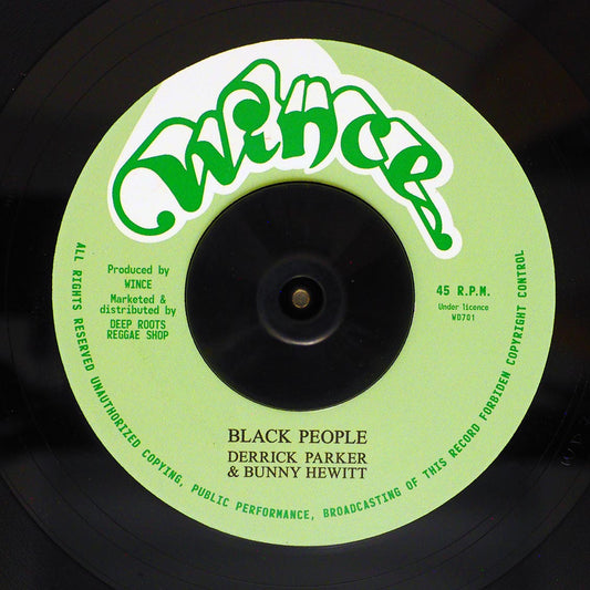 Derrick Parker, Bunny Hewitt - Black People  /  Version [New Vinyl Record 7" Single]