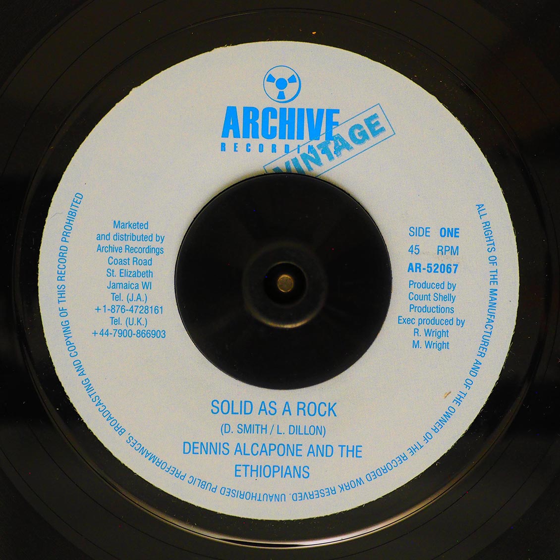 Dennis Alcapone, The Ethiopian - Solid As A Rock  /  Mighty Soul Rebels - Judgment Day Is Near [New Vinyl Record 7" Single]