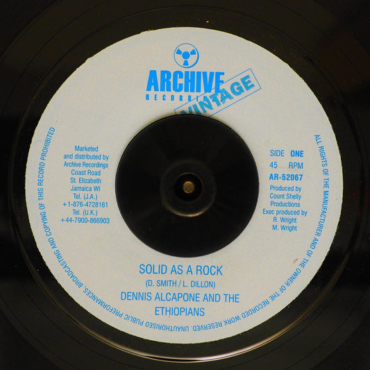 Dennis Alcapone, The Ethiopian - Solid As A Rock  /  Mighty Soul Rebels - Judgment Day Is Near [New Vinyl Record 7" Single]