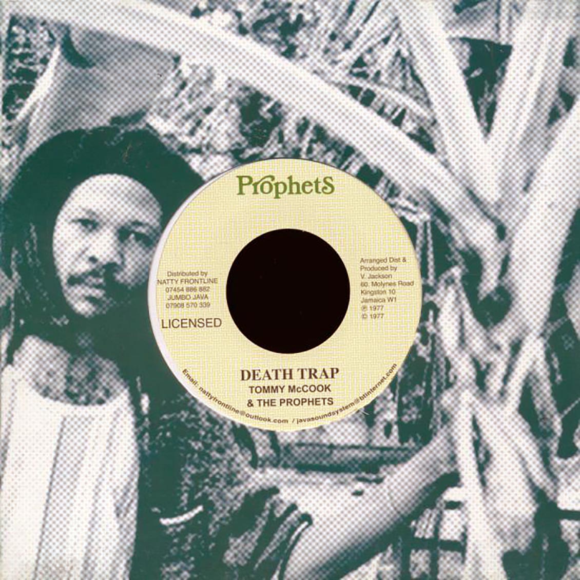 Tommy McCook & The Prophets - Death Trap  /  Tommy McCook & The Prophets - Living Style [New Vinyl Record 7" Single]