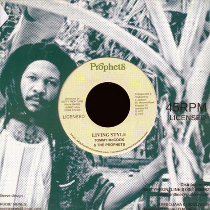 Tommy McCook & The Prophets - Death Trap  /  Tommy McCook & The Prophets - Living Style [New Vinyl 7"]
