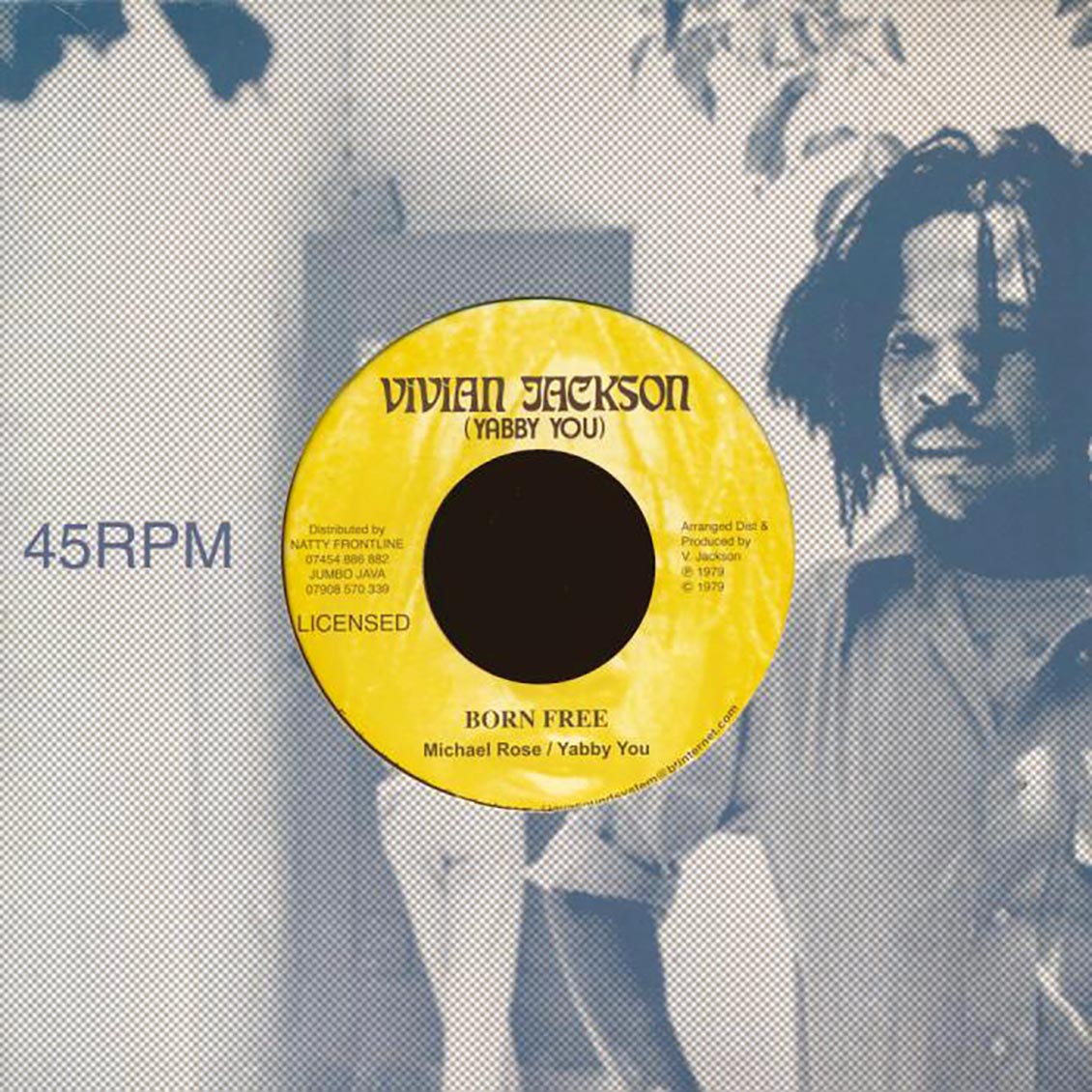 Michael Rose, Yabby U - Born Free  /  Rock Vibration [New Vinyl Record 7" Single]