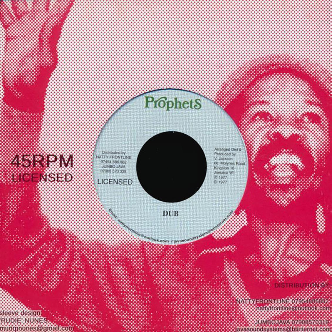 Yabby U & The Prophets - Fire In Kingston  /  Dub [New Vinyl 7"]