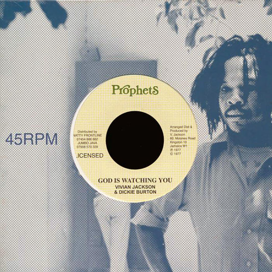 Yabby U, Dicky Burton - God Is Watching You  /  King Tubby Mix [New Vinyl Record 7" Single]