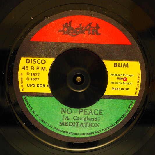 Meditations - No Peace  /  Upsetters - Version [New Vinyl Record 7" Single]