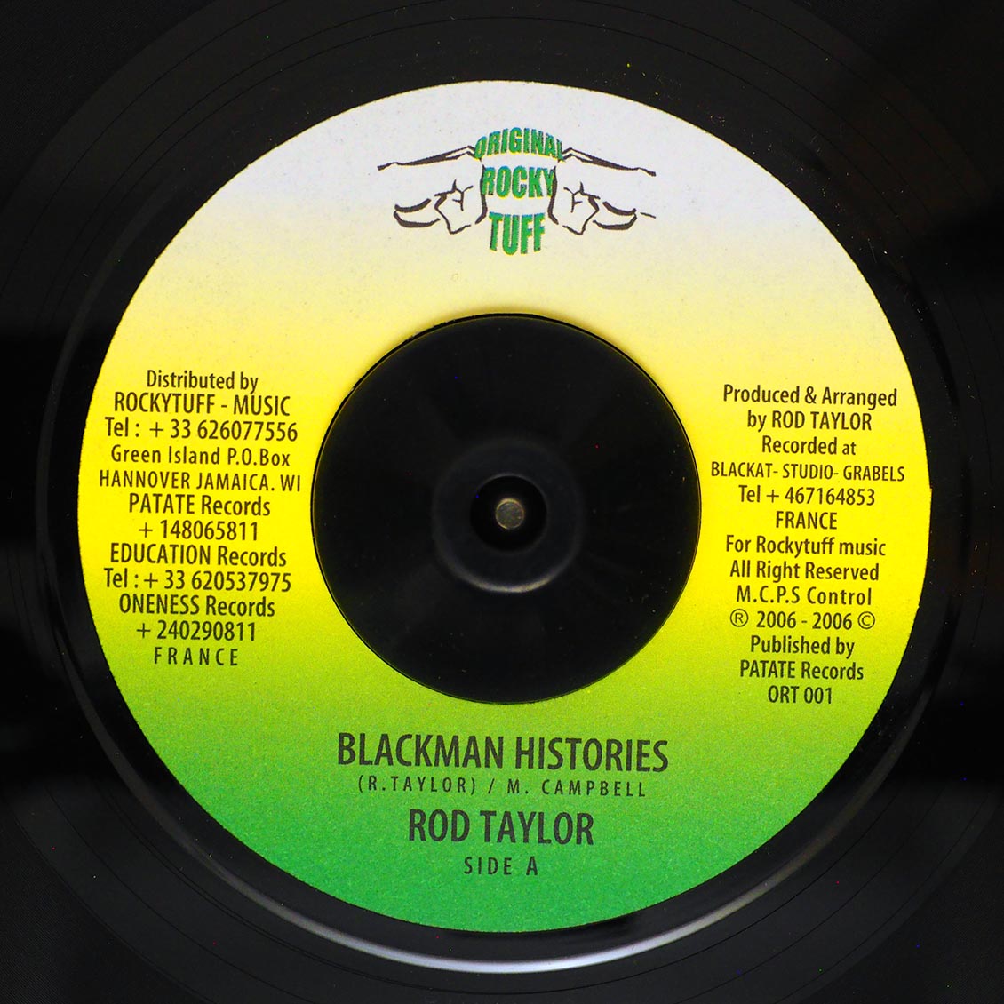 Rod Taylor - Blackman Histories  /  Version [New Vinyl Record 7" Single]