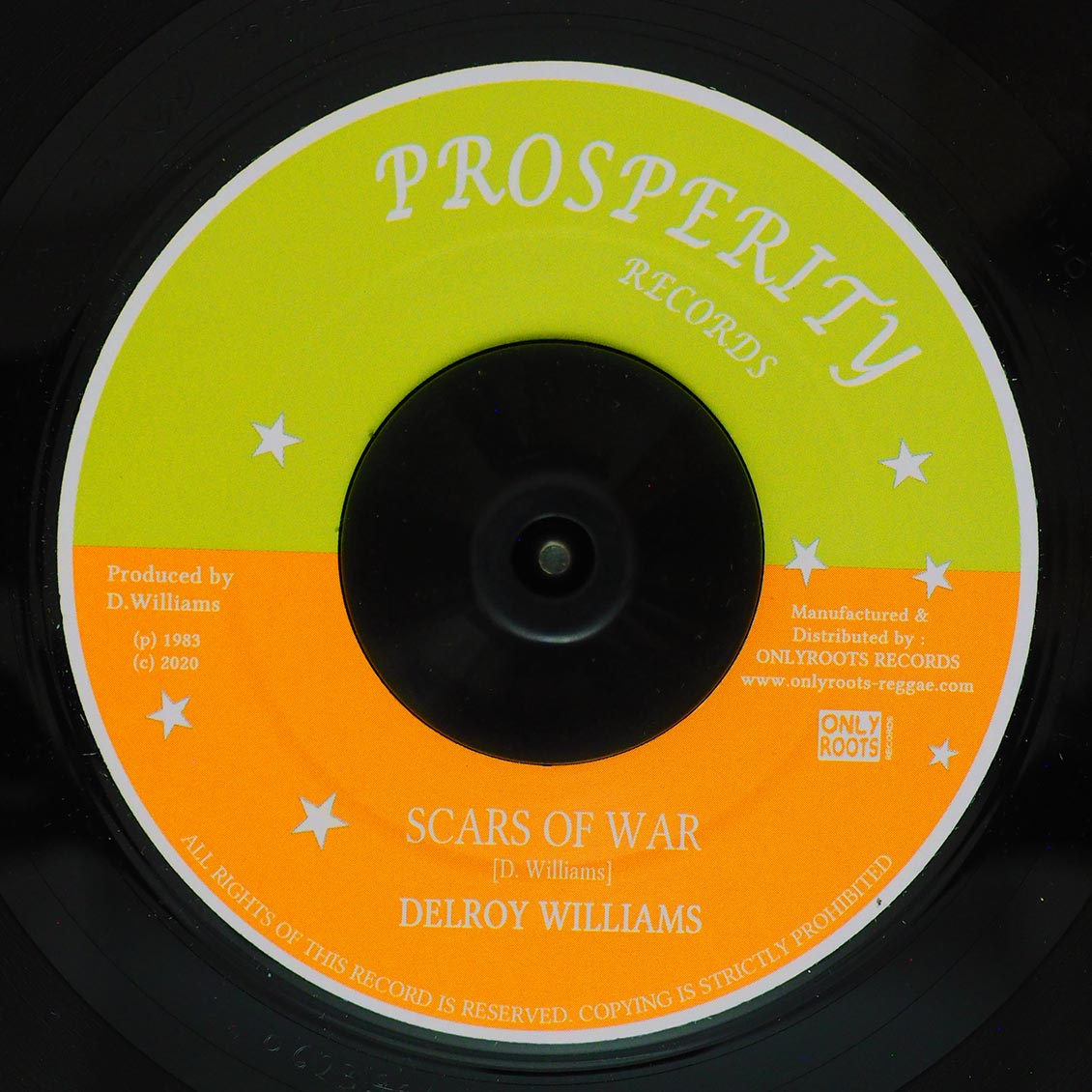 Delroy Williams - Scars Of War  /  High Times All Stars - Version [New Vinyl Record 7" Single]