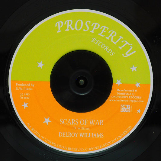 Delroy Williams - Scars Of War  /  High Times All Stars - Version [New Vinyl Record 7" Single]