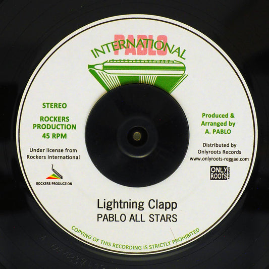 Augustus Pablo - Lightning Clap  /  Augustus Pablo - Thunder Clap [New Vinyl Record 7" Single]