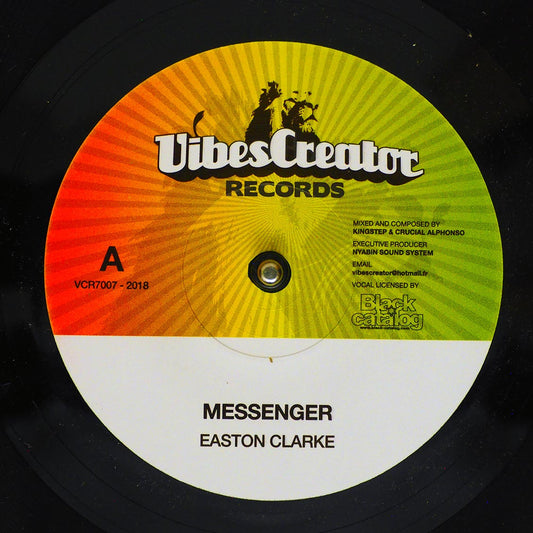 Easton Clarke - Messenger  /  Kingstep, Crucial Alphonso - Dub [New Vinyl Record 7" Single]