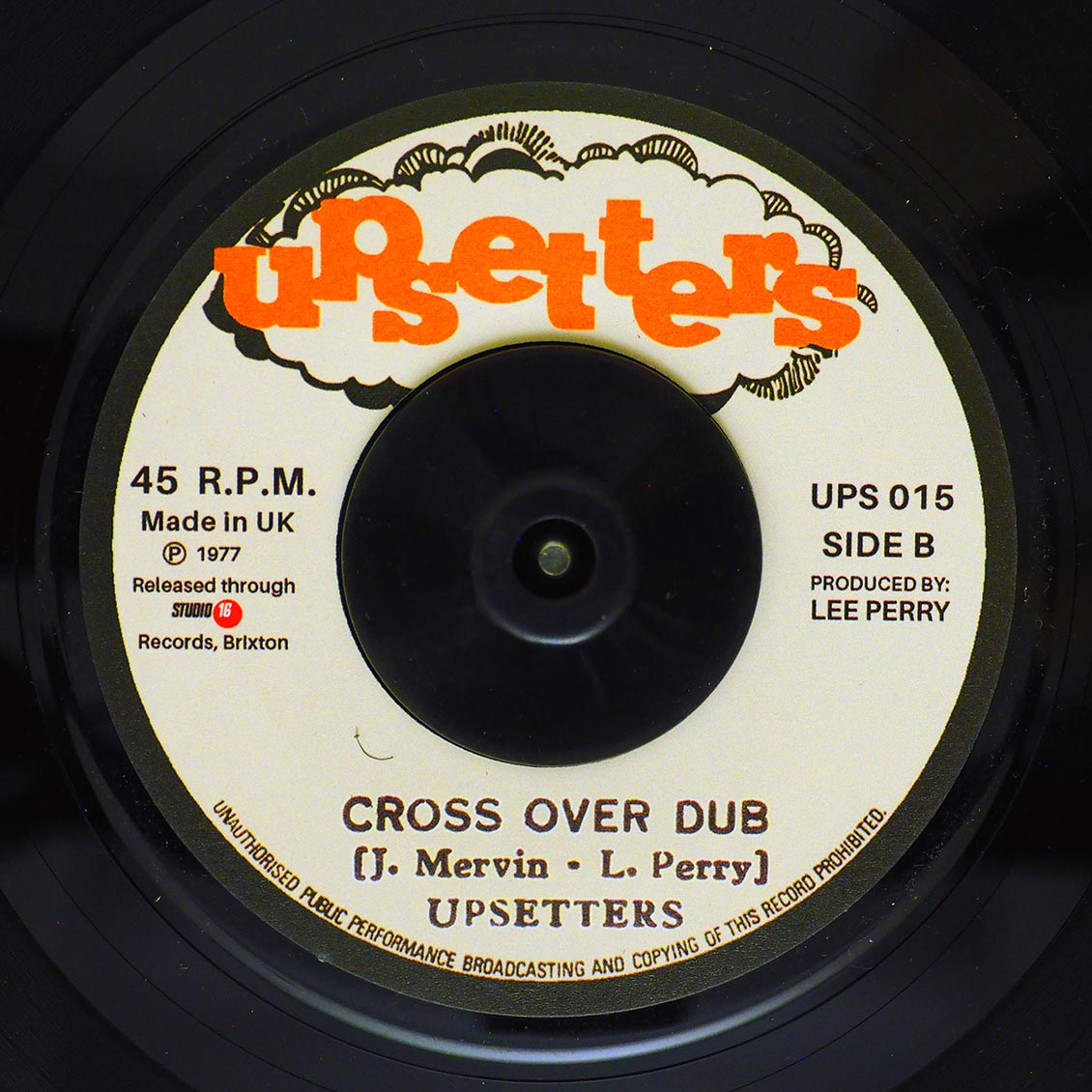 Jr. Murvin - Cross Over  /  Upsetters - Cross Over Dub [New Vinyl Record 7" Single]