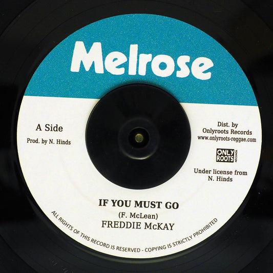 Freddie McKay - If You Must Go  /  The Engineeer - Dub [New Vinyl Record 7" Single]