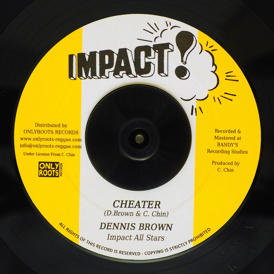 Dennis Brown - Cheater  /  Tommy McCook - Harvest In The East [New Vinyl Record 7" Single]