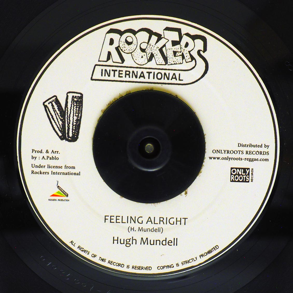 Hugh Mundell - Feeling Alright  /  Rockers All Stars - Dub Alright Girl [New Vinyl Record 7" Single]