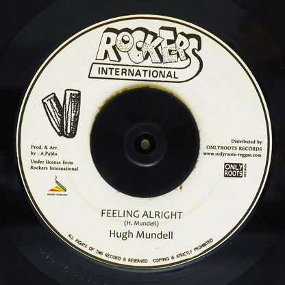 Hugh Mundell - Feeling Alright  /  Rockers All Stars - Dub Alright Girl [New Vinyl 7"]