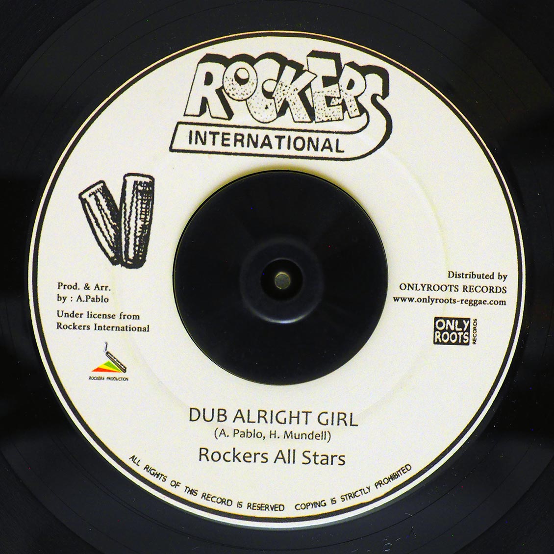 Hugh Mundell - Feeling Alright  /  Rockers All Stars - Dub Alright Girl [New Vinyl 7"]