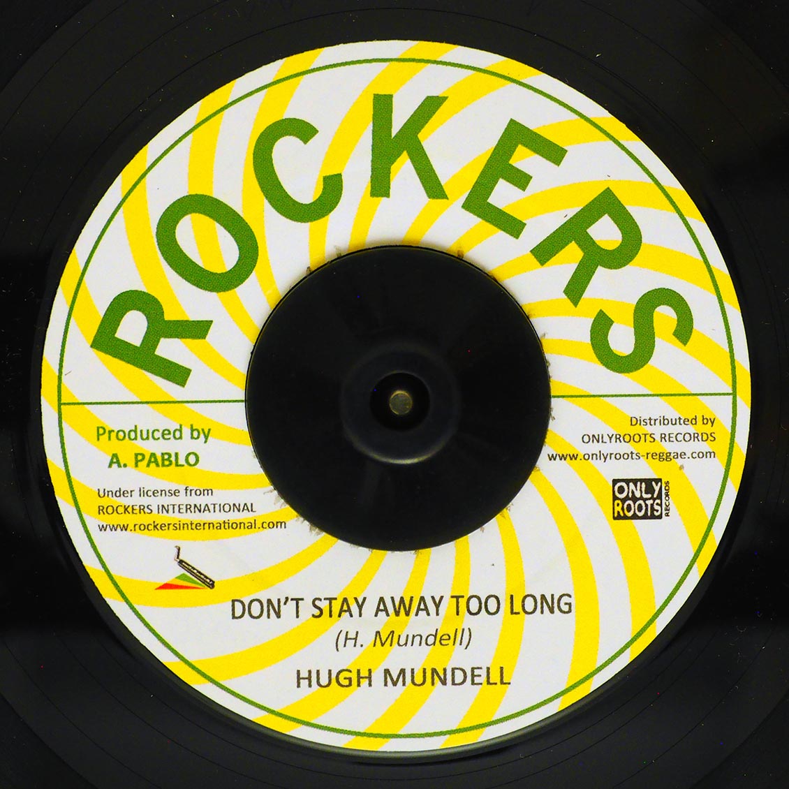 Hugh Mundell - Don't Stay Away Too Long  /  Rockers All Stars - Version [New Vinyl Record 7" Single]
