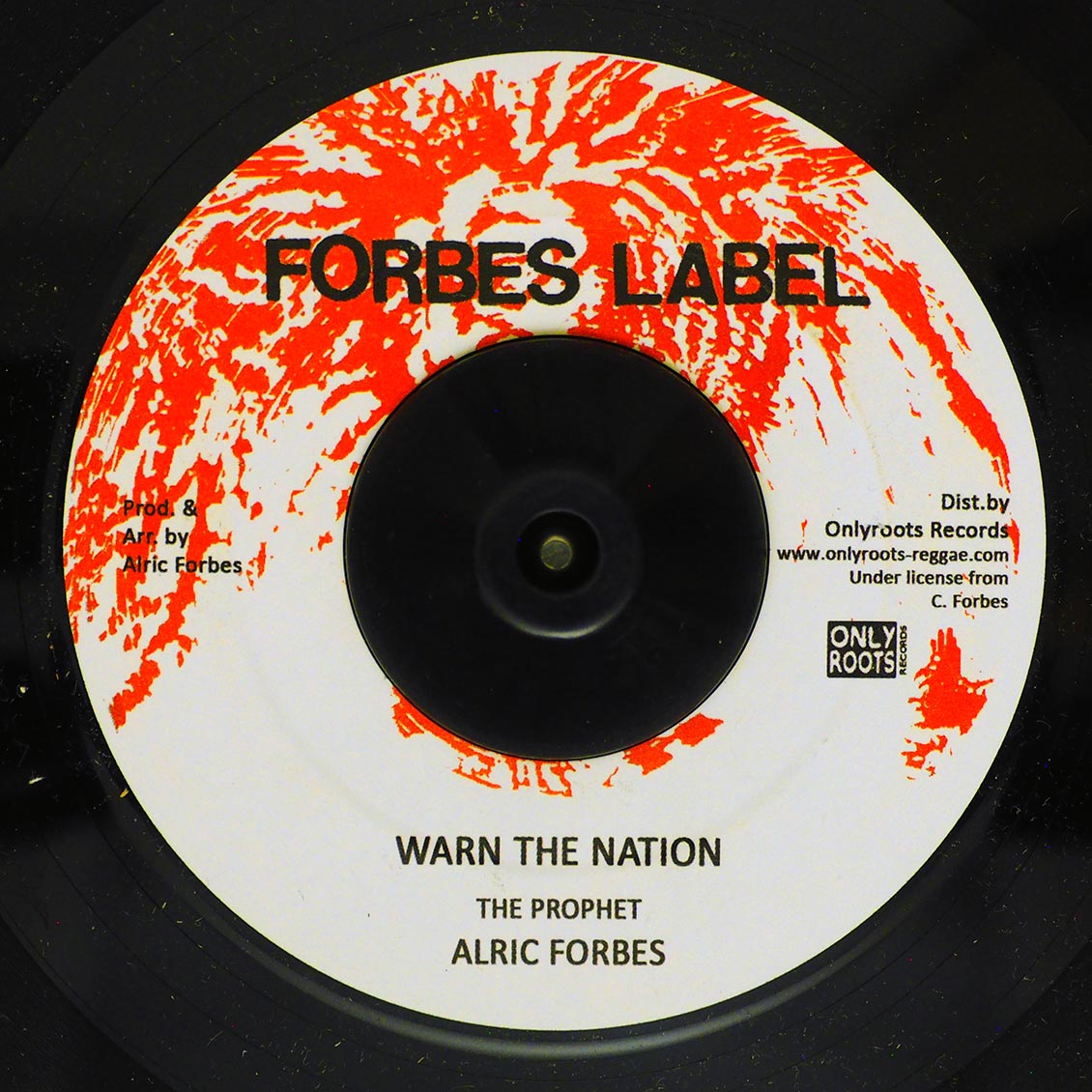 Alric Forbes - Warn The Nation  /  Warn Dub [New Vinyl Record 7" Single]