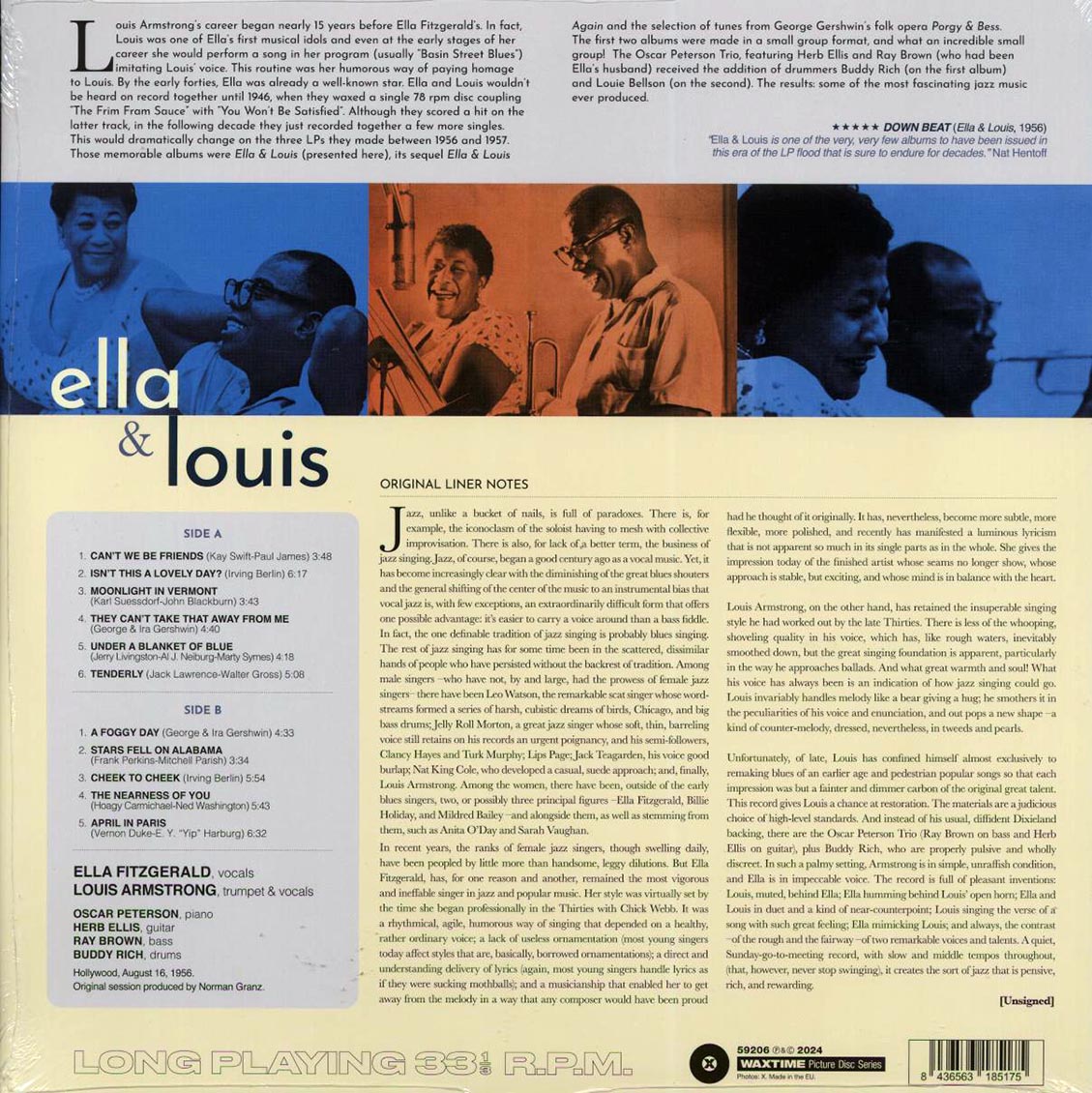 Ella Fitzgerald, Louis Armstrong - Ella & Louis (180g) (picture disc) [New Vinyl LP]
