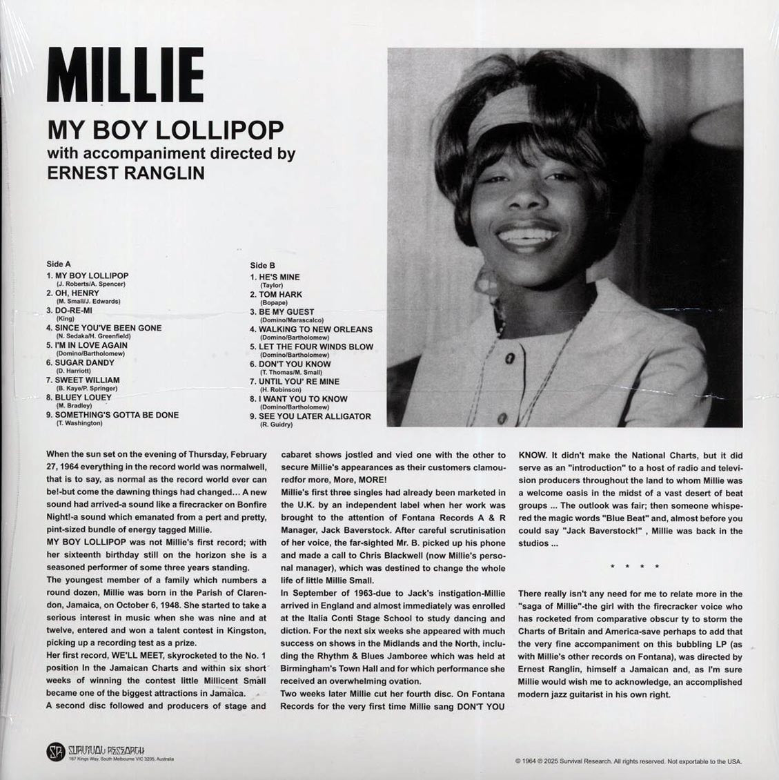 Millie - My Boy Lollipop [New Vinyl LP]