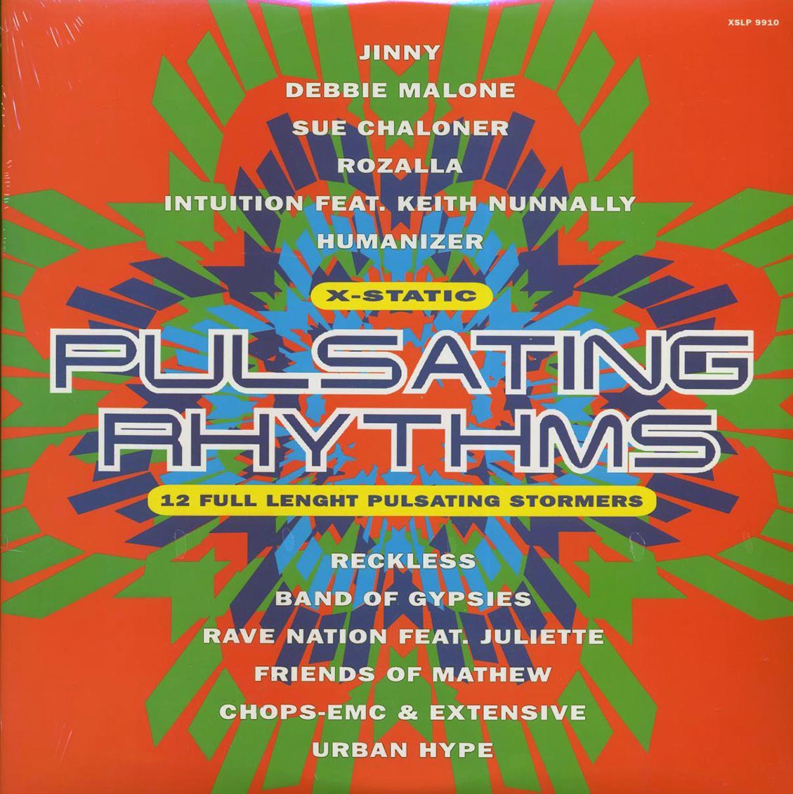 Jinny, Debby Malone, Rave Nation, Humanizer, Urban Hype, Etc. - Pulsating Rhythms (ORIGINAL 1993 PRESS) (orig. press) (2xLP) [New Vinyl Record LP]