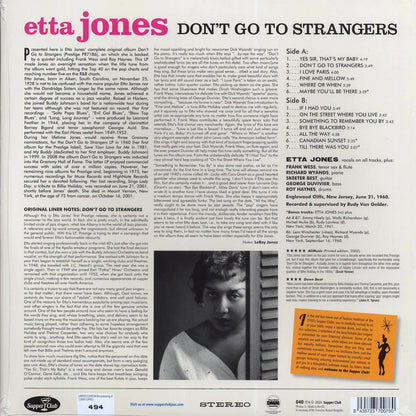 Etta Jones - Don't Go To Strangers (+3 bonus tracks) (180g) [New Vinyl LP]