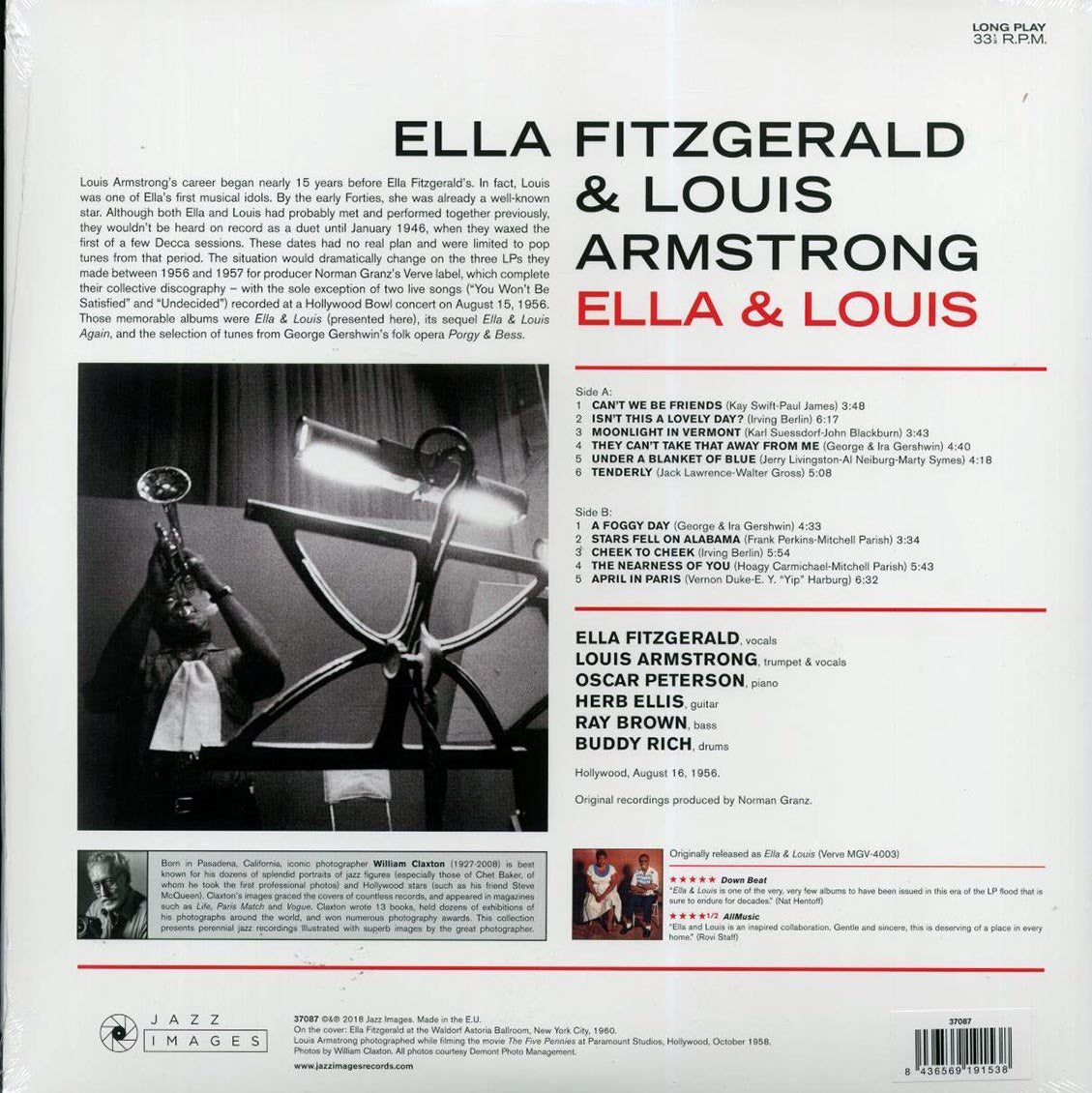 Ella Fitzgerald, Louis Armstrong - Ella & Louis (mono) (ltd. ed.) (180g) [New Vinyl LP]