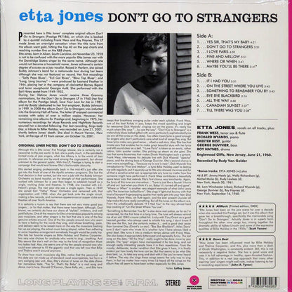 Etta Jones - Don't Go To Strangers (+3 bonus tracks) (180g) (pink vinyl) [New Vinyl LP]