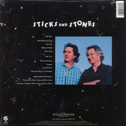 Dave Grusin, Don Grusin - Sticks And Stones (1988 ORIGINAL PRESS) (orig. press) [New Vinyl LP]