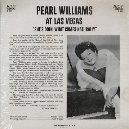Pearl Williams - At Las Vegas (1963 ORIGINAL PRESS) (orig. press) [New Vinyl LP]