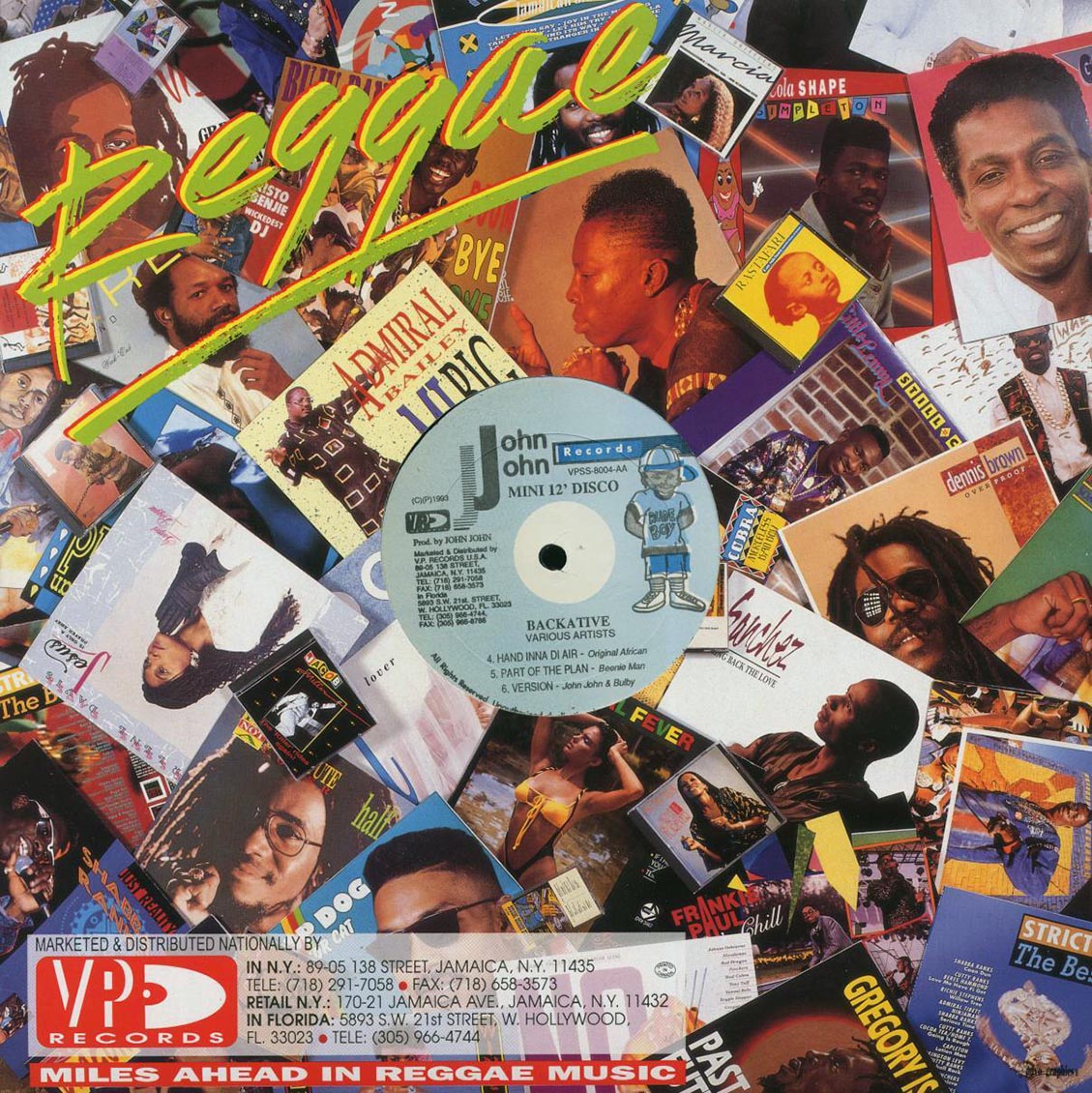Louie Culture, Beenie Man, Original African, Gold Dust, Round Head - Backative (1993 ORIGINAL PRESS) (orig. press) [New Vinyl LP]
