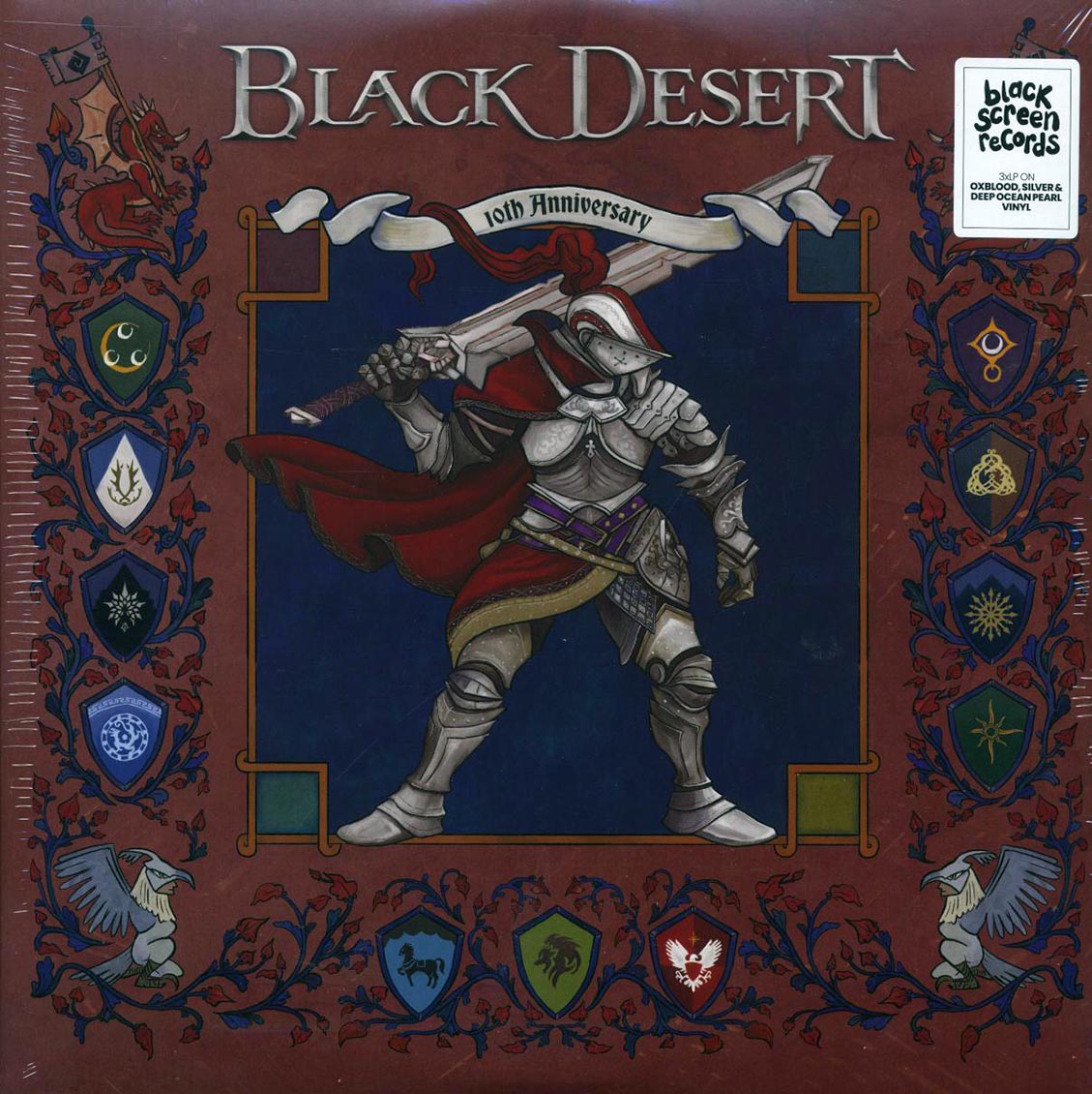 Various - Black Desert: 10th Anniversary (10th Anniv. Ed.) (3xLP) (oxblood/silver/pearl vinyl) [New Vinyl Record LP]