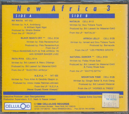 Fela Kuti, Tony Allen, Toure Kunde, Ginger Baker, Manu Dibango - New Africa 3 [New CD]