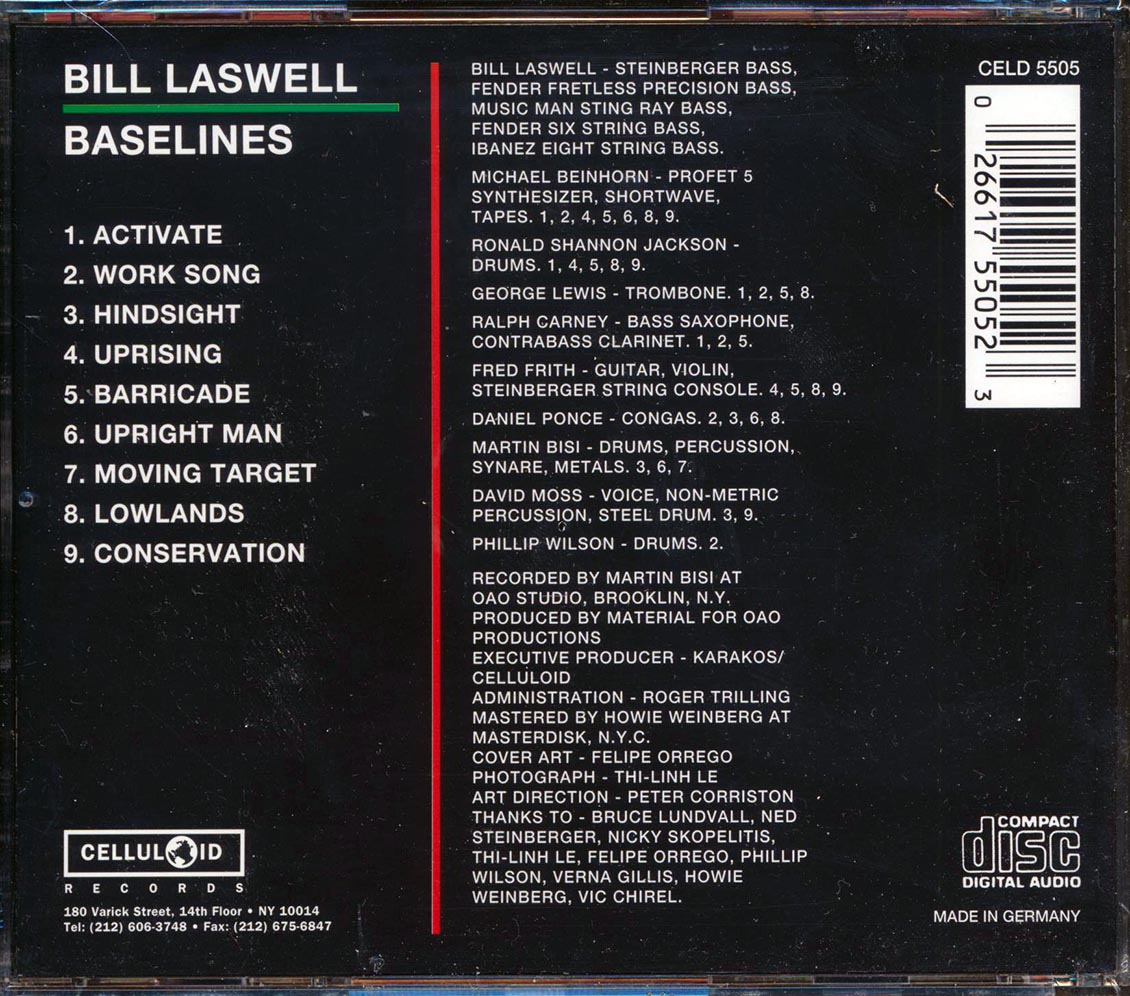 Bill Laswell - Baselines [New CD]