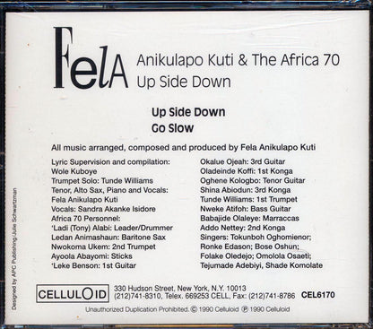 Fela Kuti, Afrika 70 - Up Side Down [New CD]