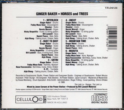 Ginger Baker - Horses And Trees [New CD]