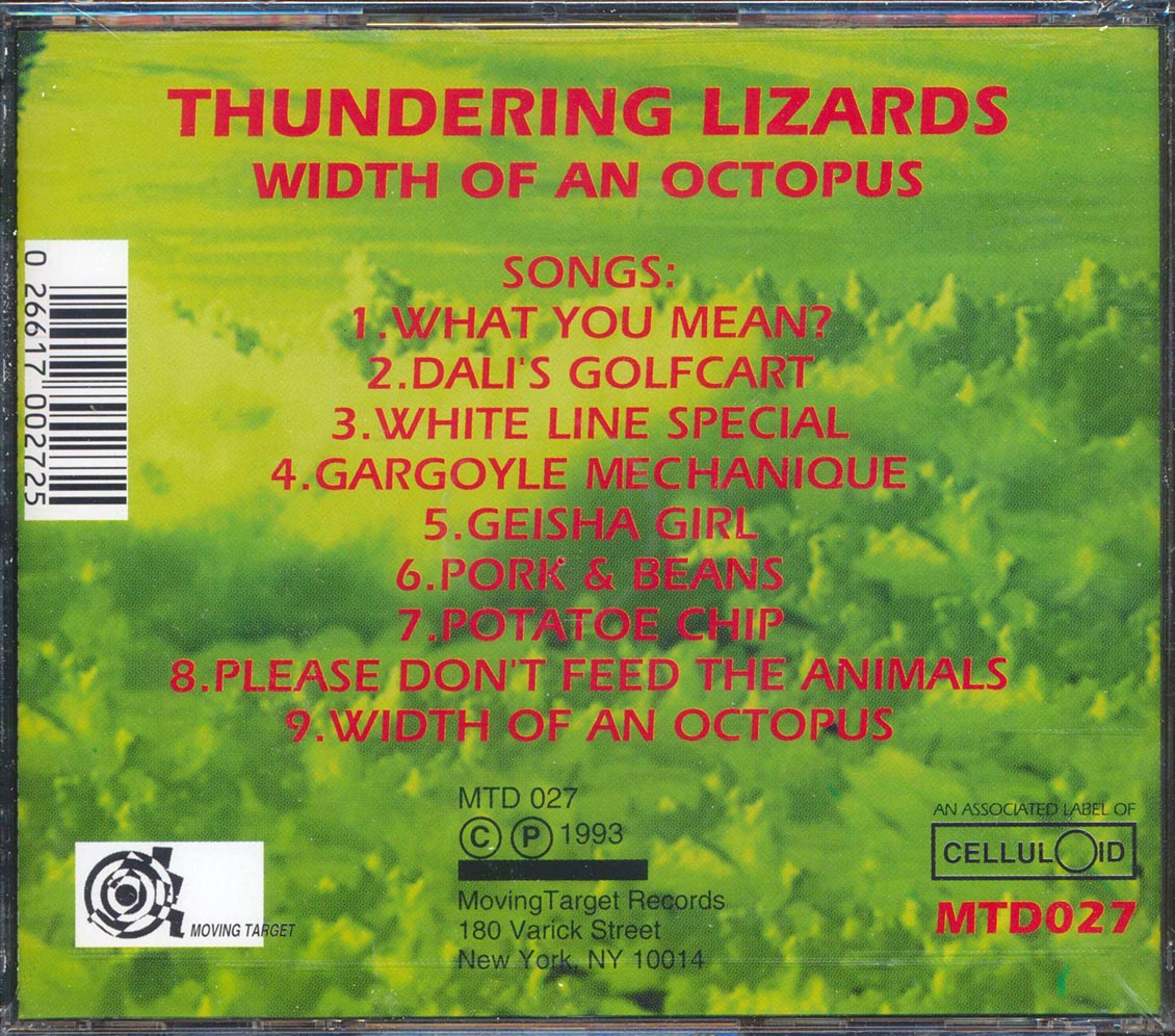 Thundering Lizards - Width Of An Octopus [New CD]