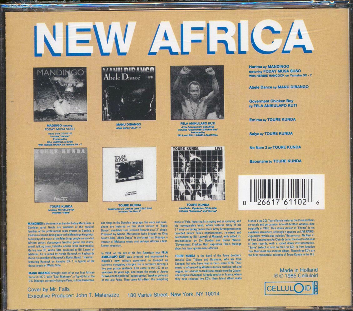 Fela Kuti, Toure Kunde, Manu Dibango, Herbie Hancock - New Africa [New CD]