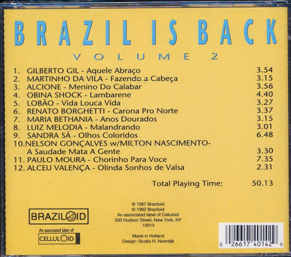 Gilberto Gil, Nelson Gonclaves, Paulo Moure, Sandra De Sa, Etc - Brazil Is Back Volume 2 [New CD]