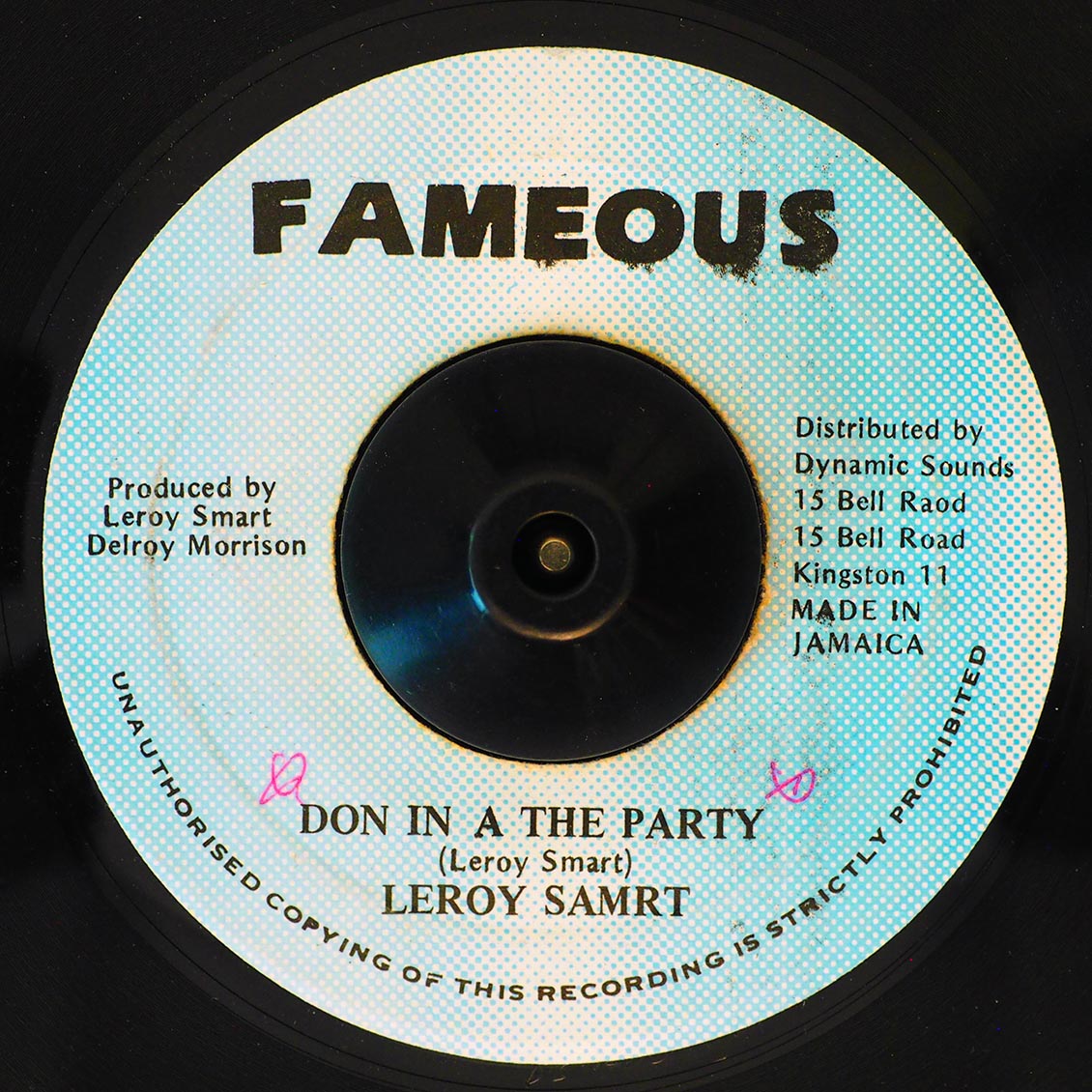 Leroy Smart - Don In A The Party  /  Version [New Vinyl Record 7" Single]