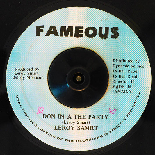 Leroy Smart - Don In A The Party  /  Version [New Vinyl Record 7" Single]