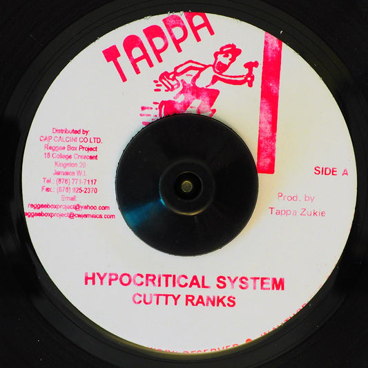 Cutty Ranks - Hypocritical System  /  Version (rhythm: "Beres Hammond - Putting Up Resistance") [New Vinyl Record 7" Single]