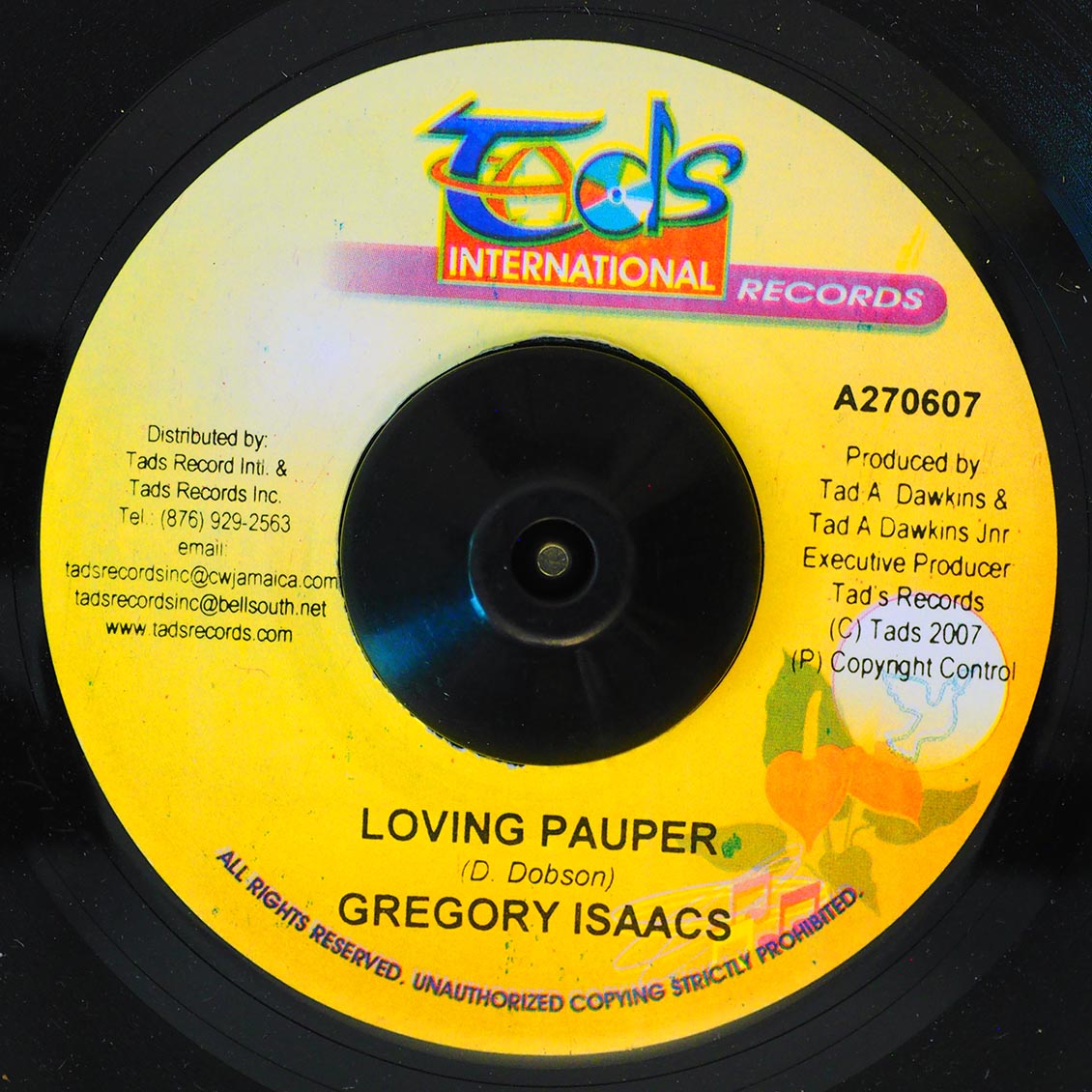 Gregory Isaacs - Loving Pauper  /  Version [New Vinyl Record 7" Single]