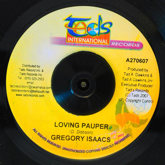 Gregory Isaacs - Loving Pauper  /  Version [New Vinyl Record 7" Single]